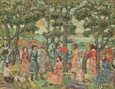 Landschaft mit Figuren von Maurice Prendergast