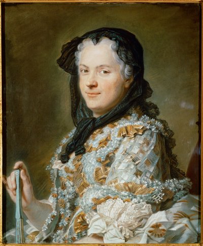 Königin Marie Leszczyńska, Ehefrau von Ludwig XV. von Maurice-Quentin de La Tour