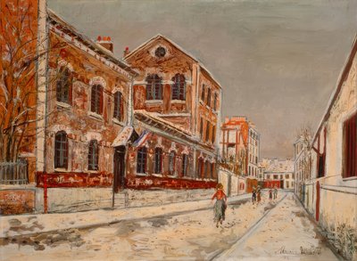 Eine Schule im Vorort von Maurice Utrillo
