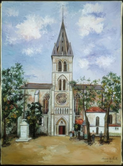 Kirche Saint-Pierre, Orthez, Pyrenäen von Maurice Utrillo