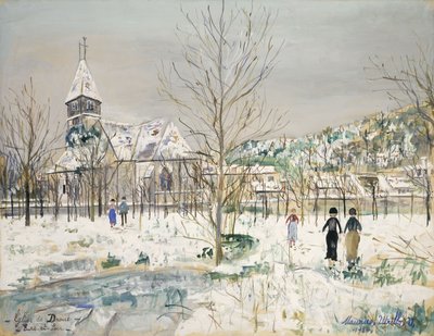 Eglise de Droue, Eure et Loire von Maurice Utrillo