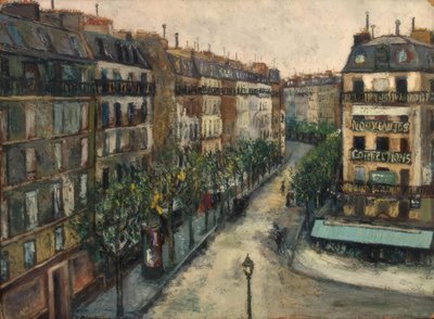 Rue Custine in Montmartre von Maurice Utrillo