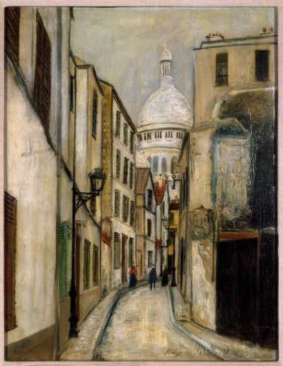 Rue Saint-Rustique von Maurice Utrillo