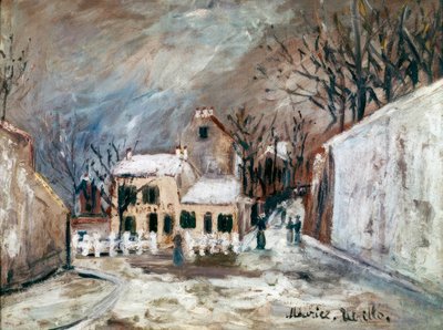 Schnee auf dem Montmartre von Maurice Utrillo