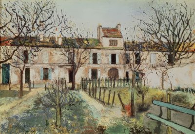 Der Garten in Montmagny von Maurice Utrillo