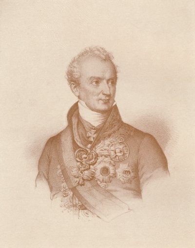 Fürst Clemens Wenzel Nepomuk Lothar von Metternich-Winneburg, ca. 1830, 1896 von Maurin