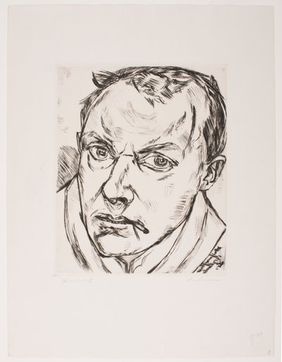 Großes Selbstporträt von Max Beckmann