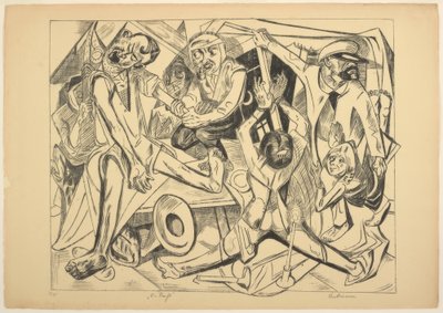 Die Nacht, Platte sieben aus Die Hölle von Max Beckmann