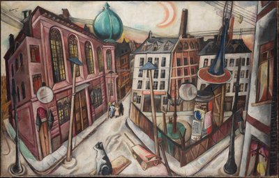 Die Synagoge in Frankfurt am Main von Max Beckmann
