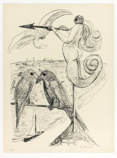 Wetterfahne, Platte zwei aus Tag und Traum von Max Beckmann