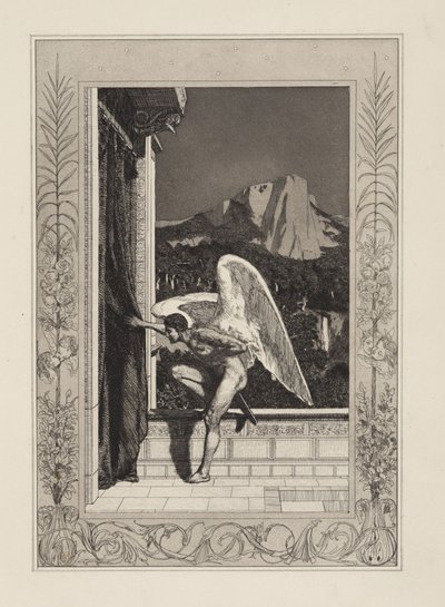 Amor kommend (Amor und Psyche, Opus V, Blatt 12) von Max Klinger