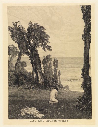 An die Schönheit (Vom Tode, Zweiter Teil, Opus XI, Blatt 12) von Max Klinger