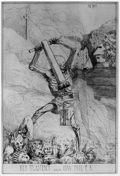 Der Tod als Pflasterer nach Jean Paul F.R. von Max Klinger