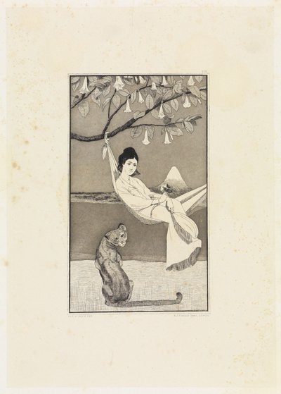 Dolce Far Niente (Siesta II) (Radierte Skizzen, Opus I, Blatt 8) von Max Klinger