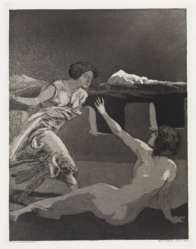 Drohung (Zelt, Opus XIV, 2. Teil, Nr. 31) von Max Klinger