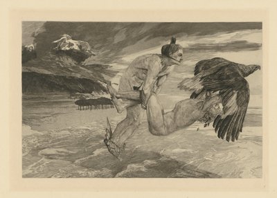 Entführung des Prometheus (aus: Opus XII. Brahmsphantasie) von Max Klinger