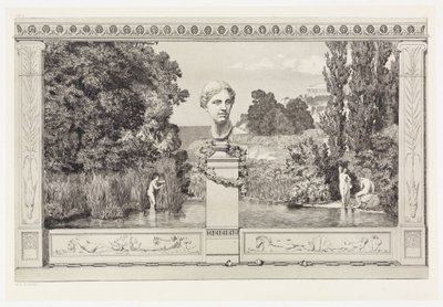 Evokation (Titelblatt / Erweiterungsblatt) (Rettungen Ovidischer Opfer, Opus II, Blatt 1a) von Max Klinger
