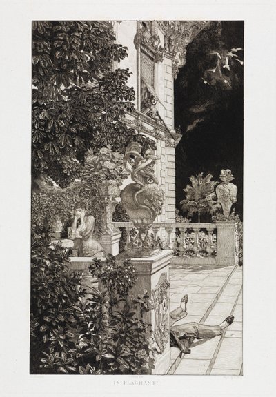 In Flagranti (Dramen, Opus IX, Blatt 1) von Max Klinger
