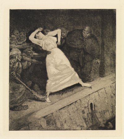 In die Gosse! (Ein Leben, Opus VIII, Blatt 10) von Max Klinger