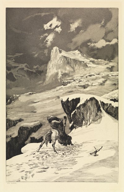 Kämpfende Zentauren (Intermezzi, Opus IV, Blatt 5) von Max Klinger