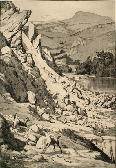 Erdrutsch (Bergsturz) von Max Klinger