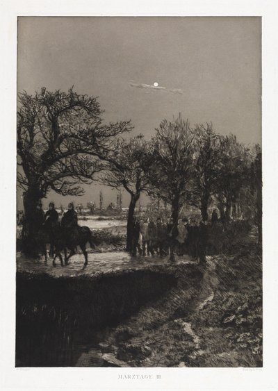 Märztage III (Dramen, Opus IX, Blatt 10) von Max Klinger