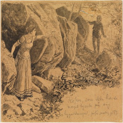 Narziss und Echo I. von Max Klinger