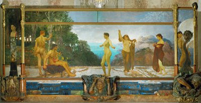 Das Urteil des Paris, Triptychon von Max Klinger