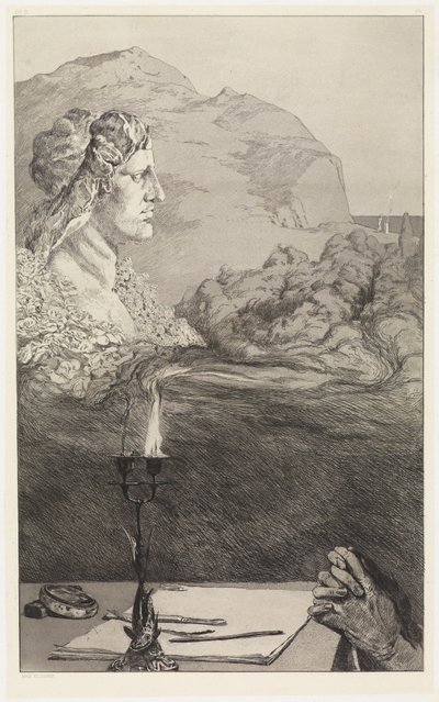 Titelblatt (Malerische Zueignung / Anrufung) (Rettungen Ovidischer Opfer, Opus II, Blatt 1 [1b]) von Max Klinger