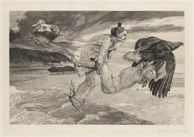 Entführung des Prometheus, pl. 14, Brahms Fantasie, Op. XII von Max Klinger