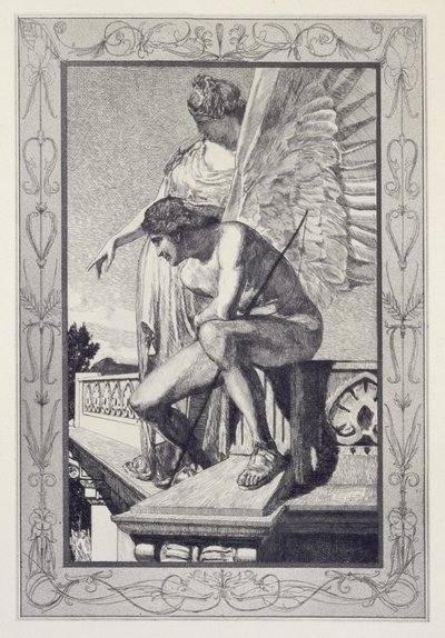 Venus zeigt Psyche an Amor, Platte 4 aus der Serie „Cupid and Psyche: Opus V“ von Max Klinger