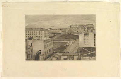 Blick aus dem Fenster des Ateliers, Rom von Max Klinger