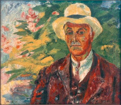 Dr. Walter Minnich – Bildnis im Grünen von Max Pechstein