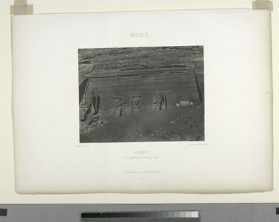 Detail vom Großen Tempel, Abu Sunbul, Ägypten von Maxime Du Camp