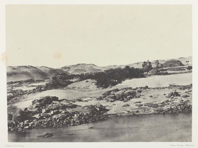 Eingang zum Ersten Katarakt, Oberägypten von Maxime Du Camp