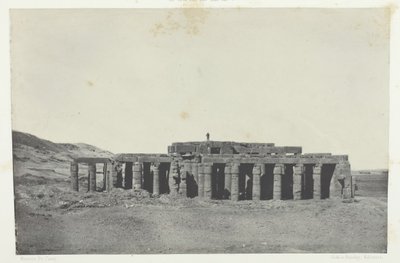 Gournah, Grab des Osymandias, Theben, 1849-51, gedruckt 1852 von Maxime Du Camp