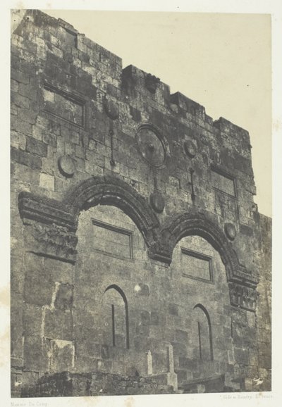 Jerusalem, Goldenes Tor (Bab-El-Daharieh); Palästina von Maxime Du Camp