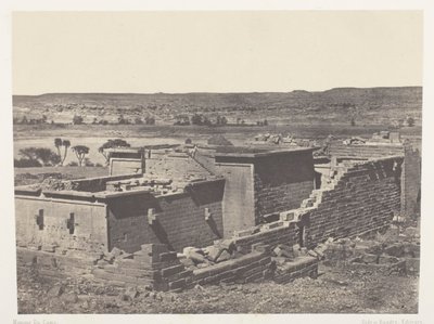 Kalabscheh, Gesamtansicht des Tempels von Kalabscheh (Talmis); Nubien von Maxime Du Camp