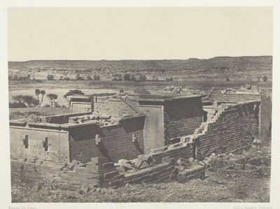 Kalabscheh, Gesamtansicht des Tempels von Kalabscheh (Talmis); Nubien von Maxime Du Camp