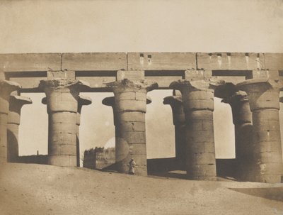 Luxor, große Kolonnade des Palastes, 1849-51 von Maxime Du Camp