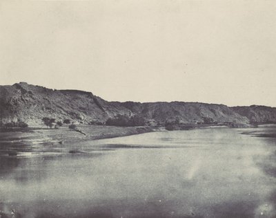 Nubien. Ostufer des Nils Dorf Bab. Blick nach Süden von Philoe, 1850 von Maxime Du Camp