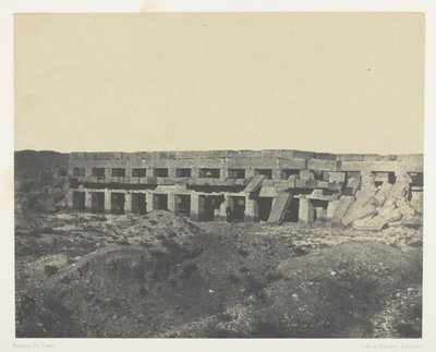 Palais de Karnak, Private Apartments des Palastes, Promenoir de Tôthmès III; Theben von Maxime Du Camp