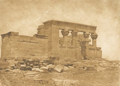 Pronaos des Tempels von Deboude Parembole, 10. April 1850 von Maxime Du Camp