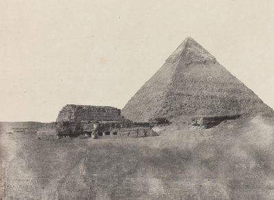 Pyramide von Chephren, Mittelägypten von Maxime Du Camp