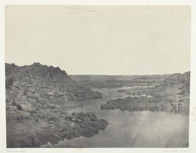 Sortie de la Première Cataracte, Oberägypten, 1849-51, gedruckt 1852 von Maxime Du Camp