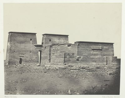 Tempel von Dakkeh, altes Pselcis, Nubien, 1849-51, gedruckt 1852 von Maxime Du Camp
