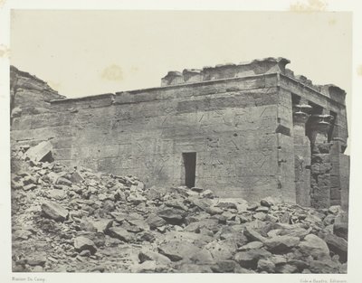 Tempel von Dandour, dem Triade Osiris-Isis-Horus gewidmet, Nubien, 1849-51 von Maxime Du Camp