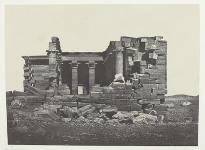Tempel von Maharakkah Hièra Sycaminos der Griechen, Nubien, 1849-51, gedruckt 1852 von Maxime Du Camp