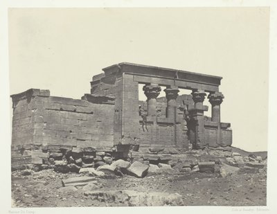 Tempel von Debod, Parembole aus dem Itinerar von Antonin, Nubien, 184951, gedruckt 1852 von Maxime Du Camp