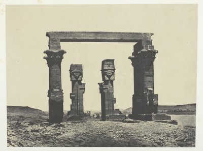 Tempel von Kardassy, Nubien, 1849-51, gedruckt 1852 von Maxime Du Camp